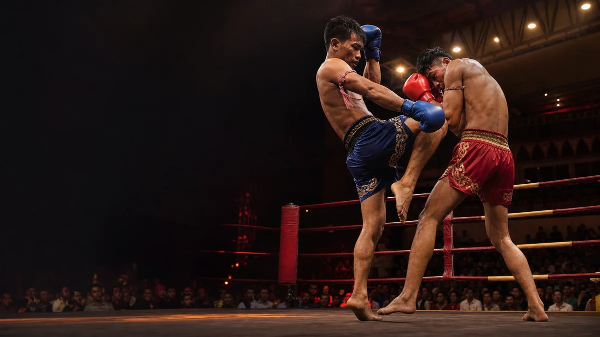 អ្នកប្រដាល់គុនខ្មែរនៅក្នុងសង្វៀន